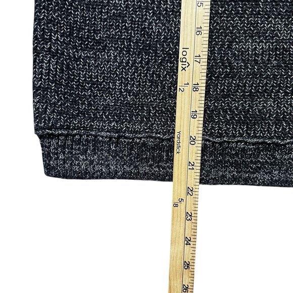 Victoria’s Secret Sweater Women’s Large Gray Marled Knit Pullover Cotton Fall - Picture 7 of 8